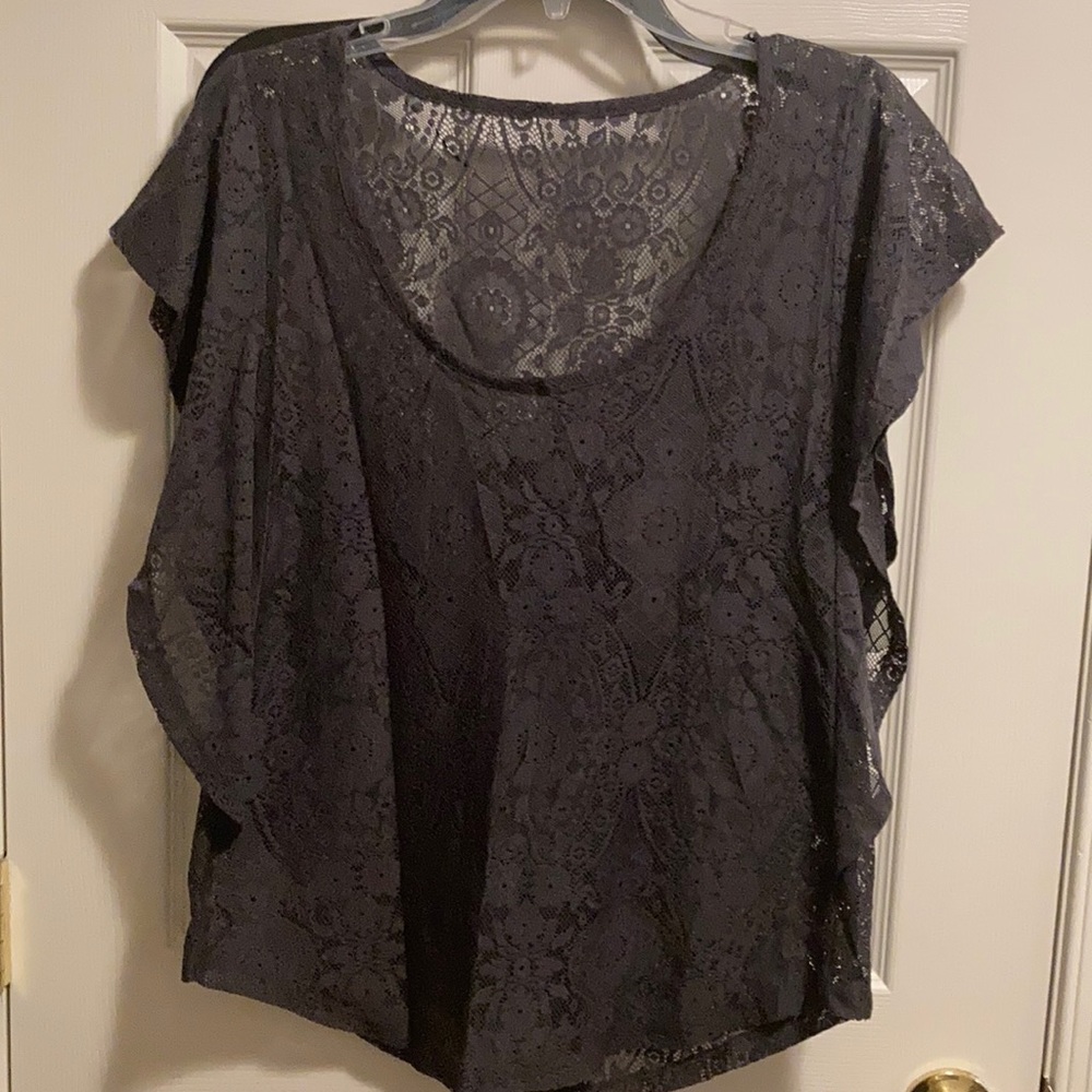 Woman’s Lightweight Grey Dress Blouse (size M)